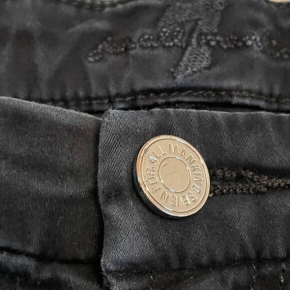 7 for All Mankind Navy Blue Skinny Jeans, Size 29 - Picture 2 of 5